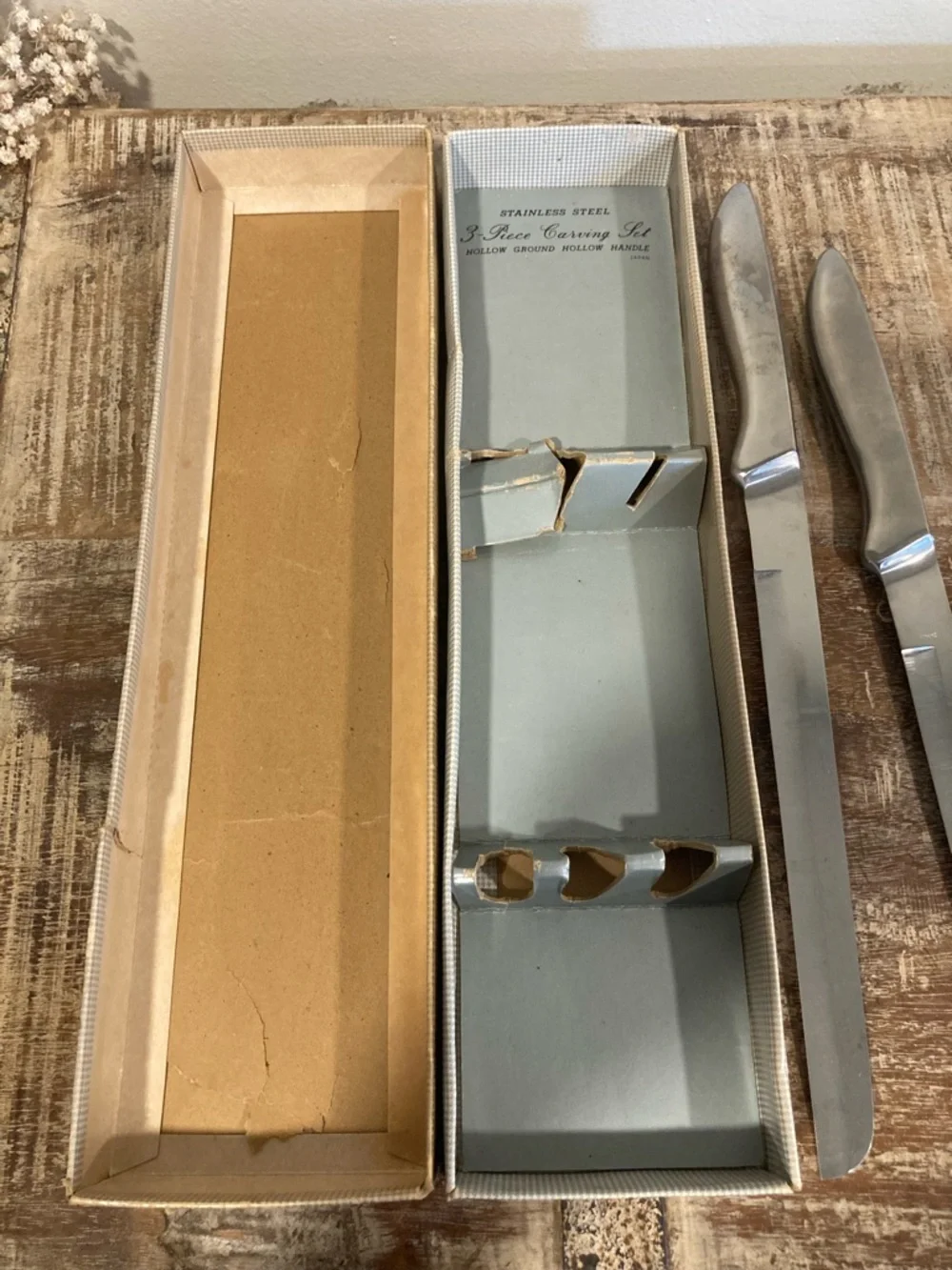 Retro 3-Piece Carving Set - Stainless Steel - Japan